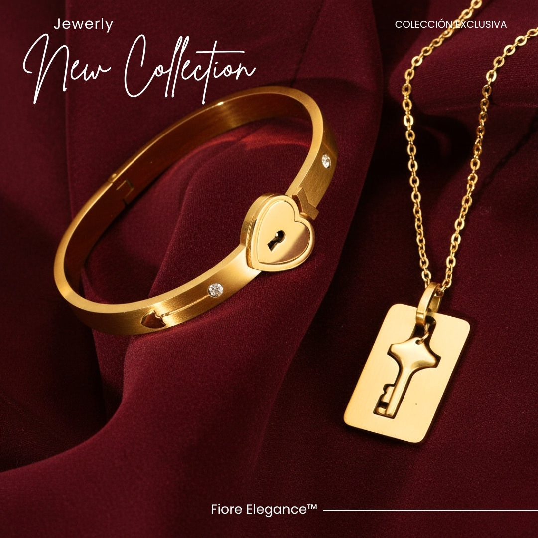 Fiore Elegance™ - Set Collar y Pulsera + Caja de Regalo