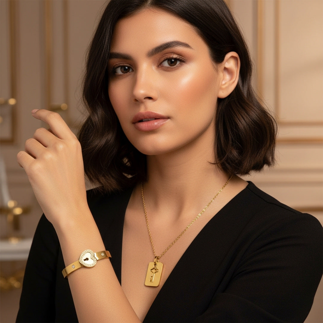 Fiore Elegance™ - Set Collar y Pulsera + Caja de Regalo