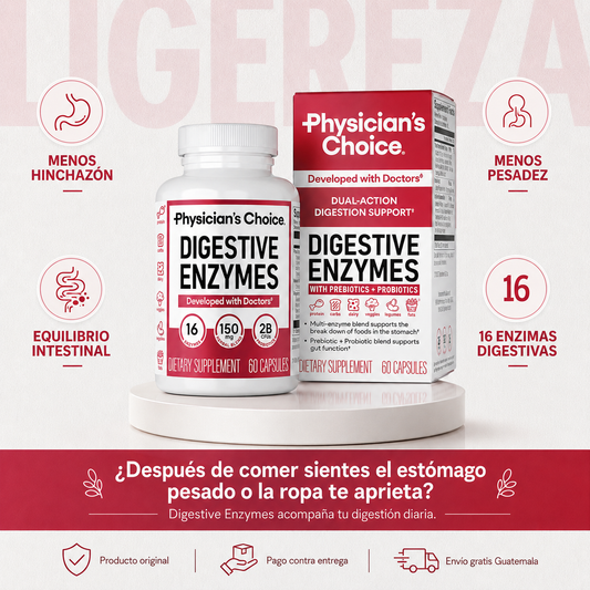 Enzimas digestivas - Phisician´s choise 60 cápsulas