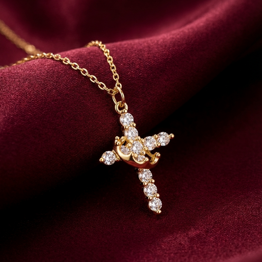 ✨ Collar Cruz Imperial + Corona Real™