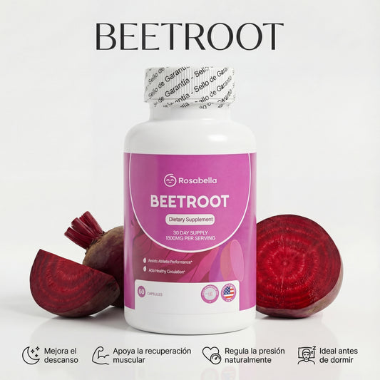 ✨BeetRoot Rosabella® x 60 Cápsulas Organica - Raíces de Remolacha