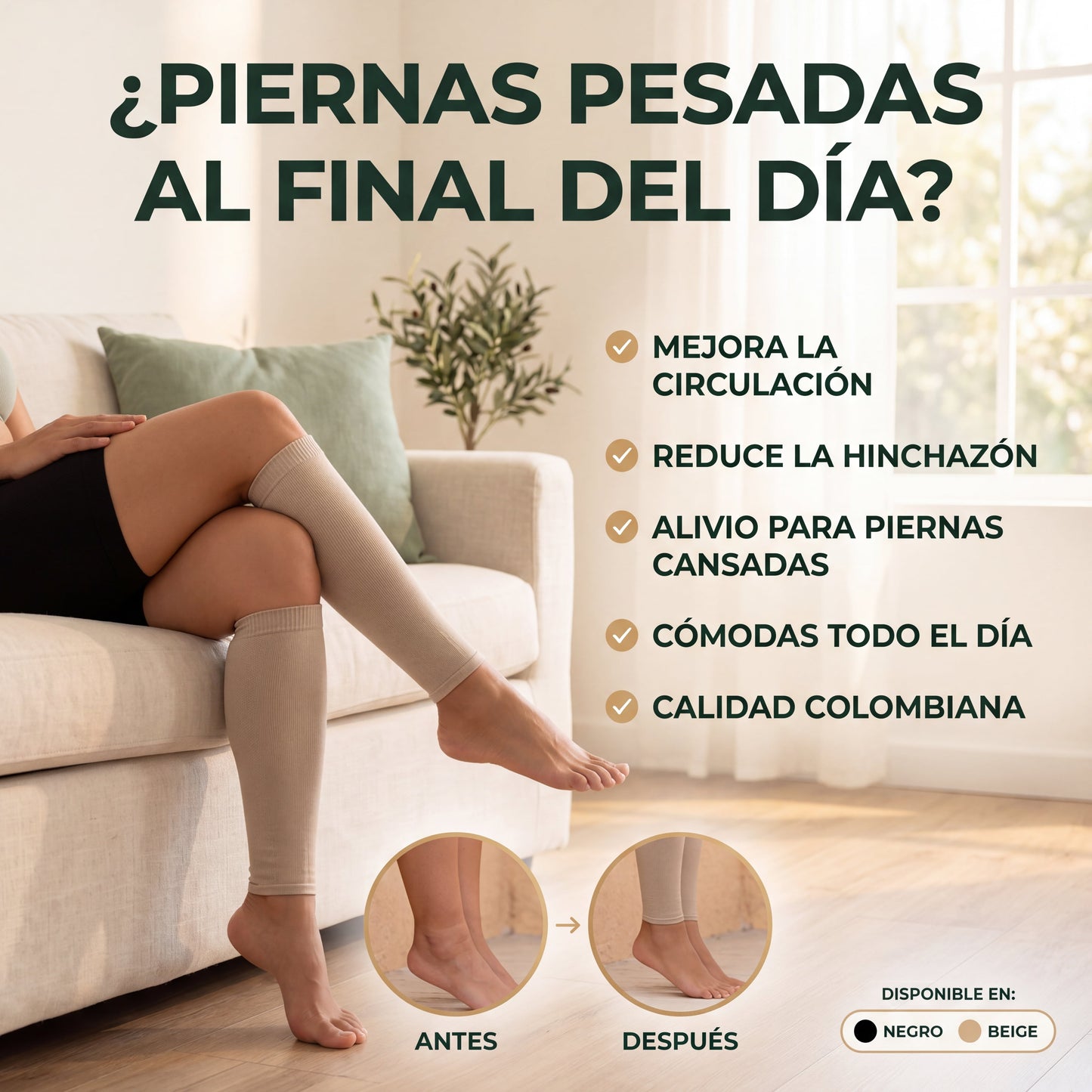 Medias de Compresión - Di adiós al cansancio en tus piernas
