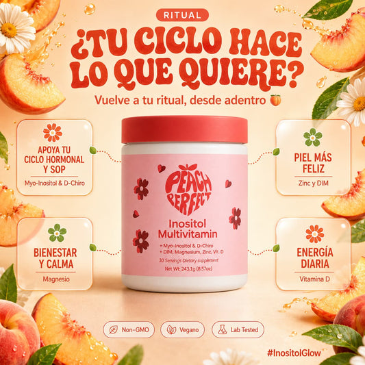 Peach Perfect Inositol x 243g- Equilibra tus hormonas ❤️