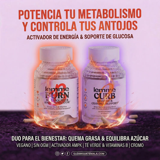 Dúo Metabólico 2x1 - Cápsulas Lemme Burn & Lemme Curb Originales