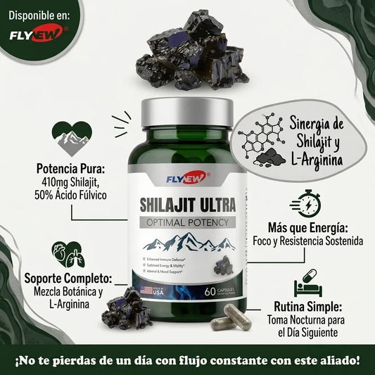 Shilajit Ultra Original x 60 Cápsulas - Renueva tu Masculinidad