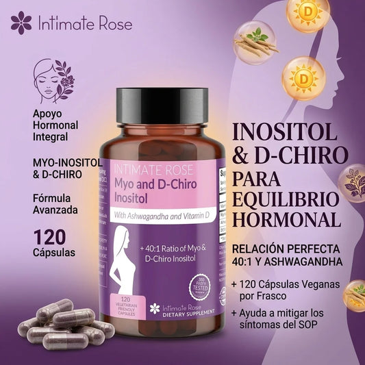 Myo and D-Chiro Inositol x 120 Cápsulas - Equilibra tu Ciclo Hormonal
